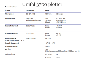 Unifol 3700 Plotter Serisi